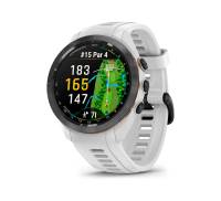 Смарт-часы Garmin Approach S7042 mm Black/Peach Ceramic Bezel with White Silicone Band (010-02746-00)