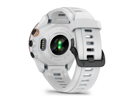 Смарт-часы Garmin Approach S7042 mm Black/Peach Ceramic Bezel with White Silicone Band (010-02746-00)