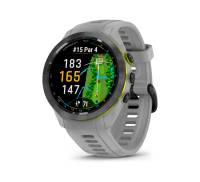 Смарт-часы Garmin Approach 42 mm Black/Amp Yellow Ceramic Bezel with Powder Gray Silicone Band (010-02746-01)