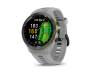 Смарт-часы Garmin Approach 42 mm Black/Amp Yellow Ceramic Bezel with Powder Gray Silicone Band (010-02746-01)