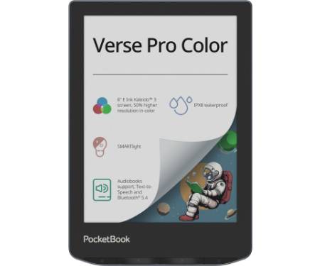 Електронна книга Pocketbook 634K3 Verse Pro Color, StormySea (PB634K3-1-CIS)