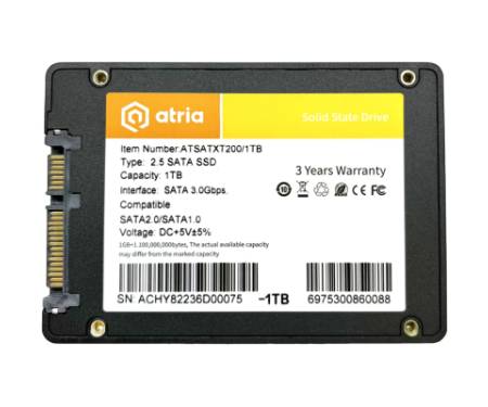 Накопичувач SSD 2.5" 1TB XT200 ATRIA (ATSATXT200/1024)