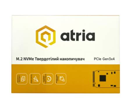 Накопичувач SSD M.2 2280 512GB X500S ATRIA (ATNVMX500S/512)