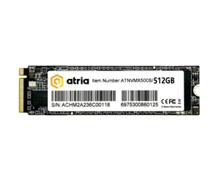 Накопичувач SSD M.2 2280 512GB X500S ATRIA (ATNVMX500S/512)