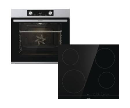 Комплект вбудованої техніки Gorenje BO6737E02X -нерж + ECT41SC- чорна (SET_BO6737E02X_ECT41SC)