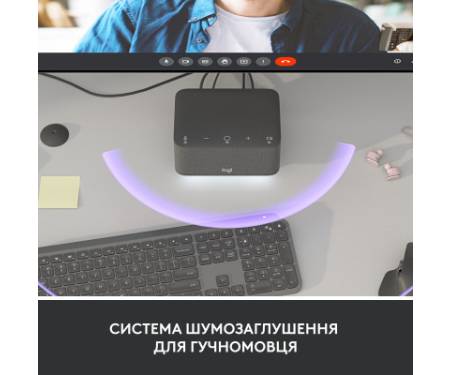 Порт-реплікатор Logitech Logi Dock - GRAPHITE - USB - EMEA - UC (L986-000024)