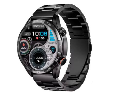Смарт-часы Haylou Solar 5 LS20 Stainless steel strap Black