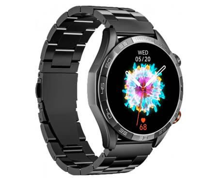 Смарт-часы Haylou Solar 5 LS20 Stainless steel strap Black