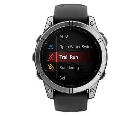 Смарт-часы Garmin Garmin Fenix E 47mm AMOLED Stainless Steel with Black Silicone Band (010-03025-02/00)
