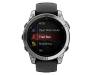 Смарт-часы Garmin Garmin Fenix E 47mm AMOLED Stainless Steel with Black Silicone Band (010-03025-02/00)
