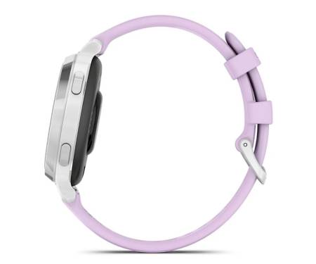 Смарт-часы Garmin Lily 2 Active Silver with Purple Jasmine Silicone Band (010-02891-01)