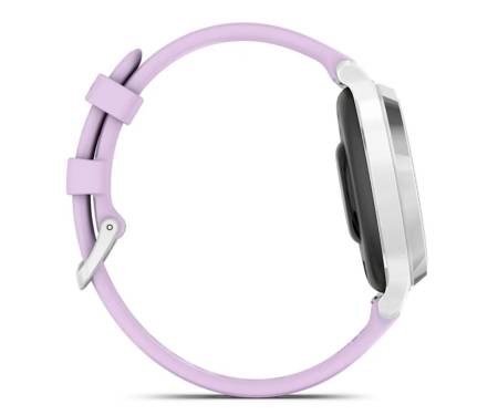 Смарт-часы Garmin Lily 2 Active Silver with Purple Jasmine Silicone Band (010-02891-01)