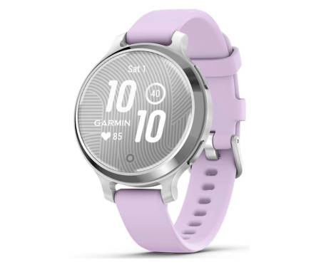 Смарт-часы Garmin Lily 2 Active Silver with Purple Jasmine Silicone Band (010-02891-01)