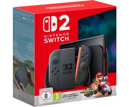 Портативная игровая приставка Nintendo Switch 2 Black Mario Kart World Bundle 2