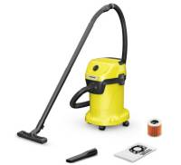 Пилосос будівельний Karcher WD 3 V-19/6/20 1000 Вт, 19л, 6м, 4.780 кг (1.628-123.0)