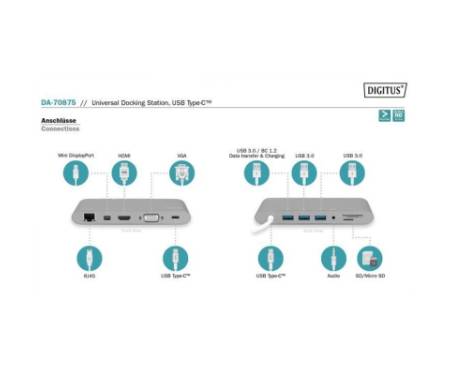 Порт-реплікатор Digitus USB-C, 11 Port (DA-70875)