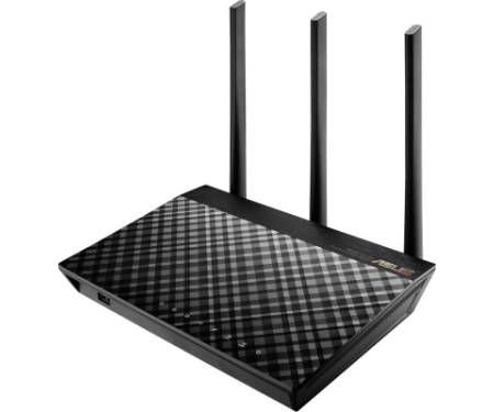 Маршрутизатор ASUS RT-AC1900 4xGE LAN 1xGE WAN 1xUSB3.0 1xUSB2.0 MU-MIMO MESH (RT-AC1900)