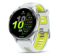 Смарт-годинник Garmin Forerunner 970 Titanium с корпусом Whitestone и желтым ремешком Whitestone/T. Amp (010-02969-01/11)