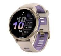 Смарт-годинник Garmin Forerunner 970 Soft Gold Titanium w. French Gray C. and French Gray/T. Indigo Band (010-02969-02/12)