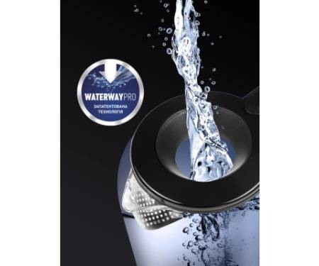 Електрочайник Polaris PWK 17103CGL Water Way Pro Чорний