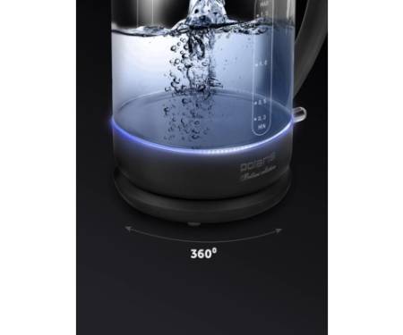 Електрочайник Polaris PWK 17103CGL Water Way Pro Чорний