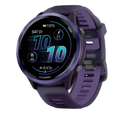 Смарт-часы Garmin Forerunner 570 47mm Indigo Aluminium w. Translucent Imperial Purple/Indigo Band (010-02971-02)