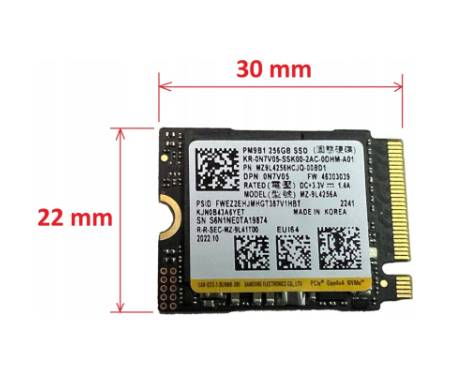 Накопичувач SSD M.2 2230 256GB Samsung (MZ9L4256HCJQ-00BD1)