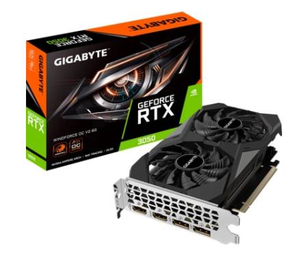 Відеокарта GIGABYTE GeForce RTX3050 6Gb WINDFORCE OC V2 (GV-N3050WF2OCV2-6GD)