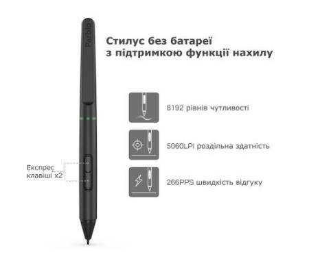 Графічний планшет Parblo Ninos S Black (NINOSS)