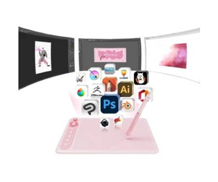 Графічний планшет Parblo Intangbo X7 Pink (INTANGBOX7P)