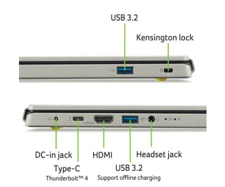 Ноутбук Acer Aspire Vero AV14-52P-516P (NX.KJSEU.003)
