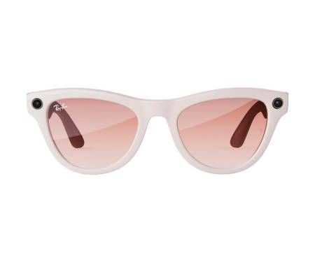 Смарт-очки Ray-Ban Meta Skyler Shiny Chalky Gray/Gradient Cinnamon Pink (RW4010 670013 52-20)