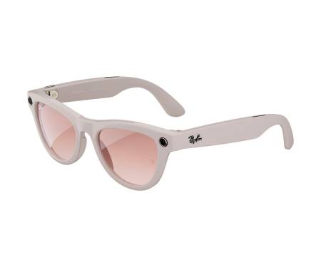 Смарт-очки Ray-Ban Meta Skyler Shiny Chalky Gray/Gradient Cinnamon Pink (RW4010 670013 52-20)