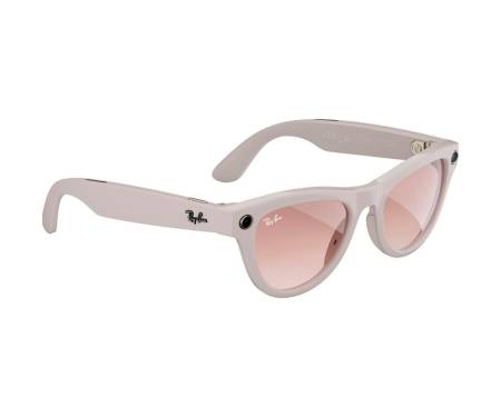 Смарт-очки Ray-Ban Meta Skyler Shiny Chalky Gray/Gradient Cinnamon Pink (RW4010 670013 52-20)