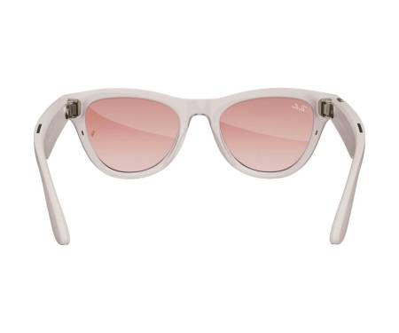 Смарт-очки Ray-Ban Meta Skyler Shiny Chalky Gray/Gradient Cinnamon Pink (RW4010 670013 52-20)