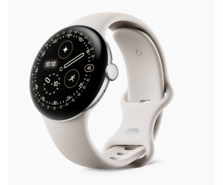 Смарт-часы Google Pixel Watch 4 41mm Wi-Fi Polished Silver Aluminum case / Porcelain Active Band