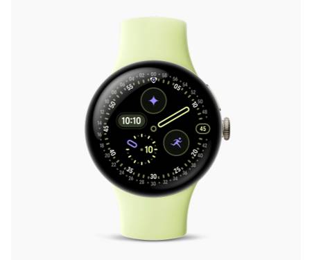 Смарт-годинник Google Pixel Watch 4 41mm Wi-Fi Champagne Gold Aluminum case / Lemongrass Active Band