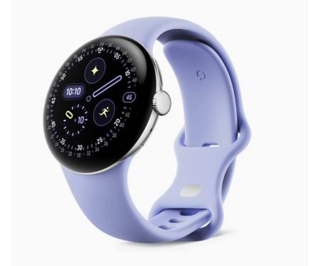 Смарт-часы Google Pixel Watch 4 41mm LTE Polished Silver Aluminum case / Iris Active Band
