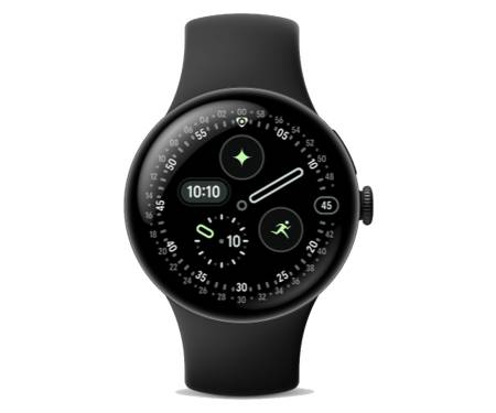 Смарт-часы Google Pixel Watch 4 41mm LTE Matte Black Aluminum case / Obsidian Active Band