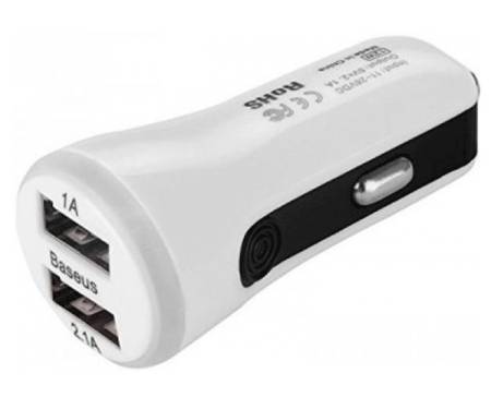 Baseus 2.1A Dual USB Sport (White) (CCALL-CR02)