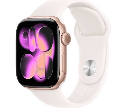 Apple Watch Series 11 GPS 42mm Rose Gold Alu. Case w. Light Blush S. Band - S/M (MEU04) 1