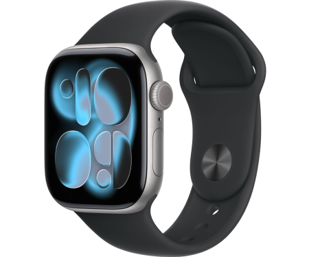 Apple Watch Series 11 GPS 42mm Space Grey Alu. Case w. Black S. Band - M/L (MEQX4) 1
