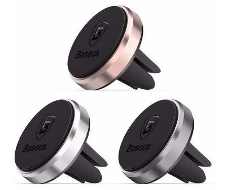 Baseus Baseus Magnetic Car Air Vent Mount for iPhone 6/6+ (Silver) (SUGENT-DR0S)