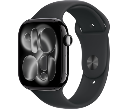 Apple Watch Series 11 GPS 46mm Jet Black Alu. Case w. Black S. Band - M/L (MEUX4) 1