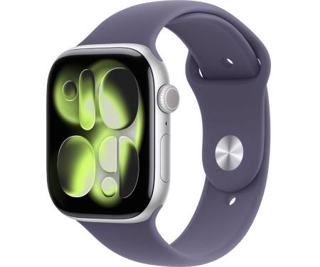Apple Watch Series 11 GPS 46mm Silver Alu. Case w. Purple Fog S. Band - M/L (MEVA4) 1