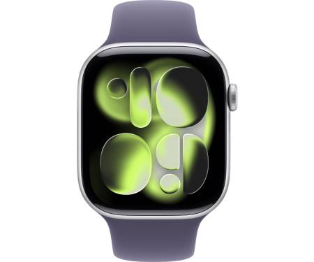 Apple Watch Series 11 GPS 46mm Silver Alu. Case w. Purple Fog S. Band - M/L (MEVA4) 2