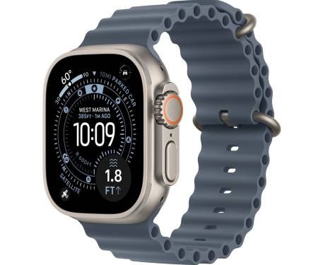 Apple Watch Ultra 3 GPS + Cellular 49mm Natural Tit. Case w. Anchor Blue Ocean Band (MEWH4) 1