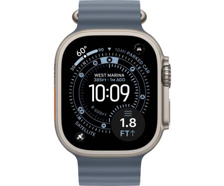 Apple Watch Ultra 3 GPS + Cellular 49mm Natural Tit. Case w. Anchor Blue Ocean Band (MEWH4) 2