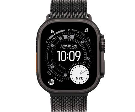 Apple Watch Ultra 3 GPS + Cellular 49mm Black Tit. Case w. Black Tit. Milanese Loop - Medium (MF1Q4) 2