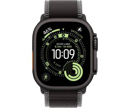 Apple Watch Ultra 3 GPS + Cellular 49mm Black Tit. Case w. Black/Charcoal Trail Loop - M/L (MF1H4) 2